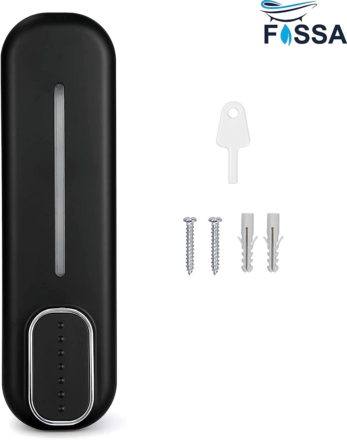 Fossa Wall-Mount Soap Dispenser 350ml – Manual Dispenser for Soap, Shampoo, Hand Cleanser, Shower Gel – Durable Bathroom Accessory SD-002